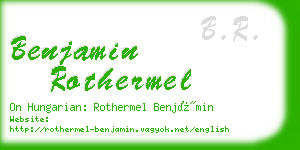 benjamin rothermel business card